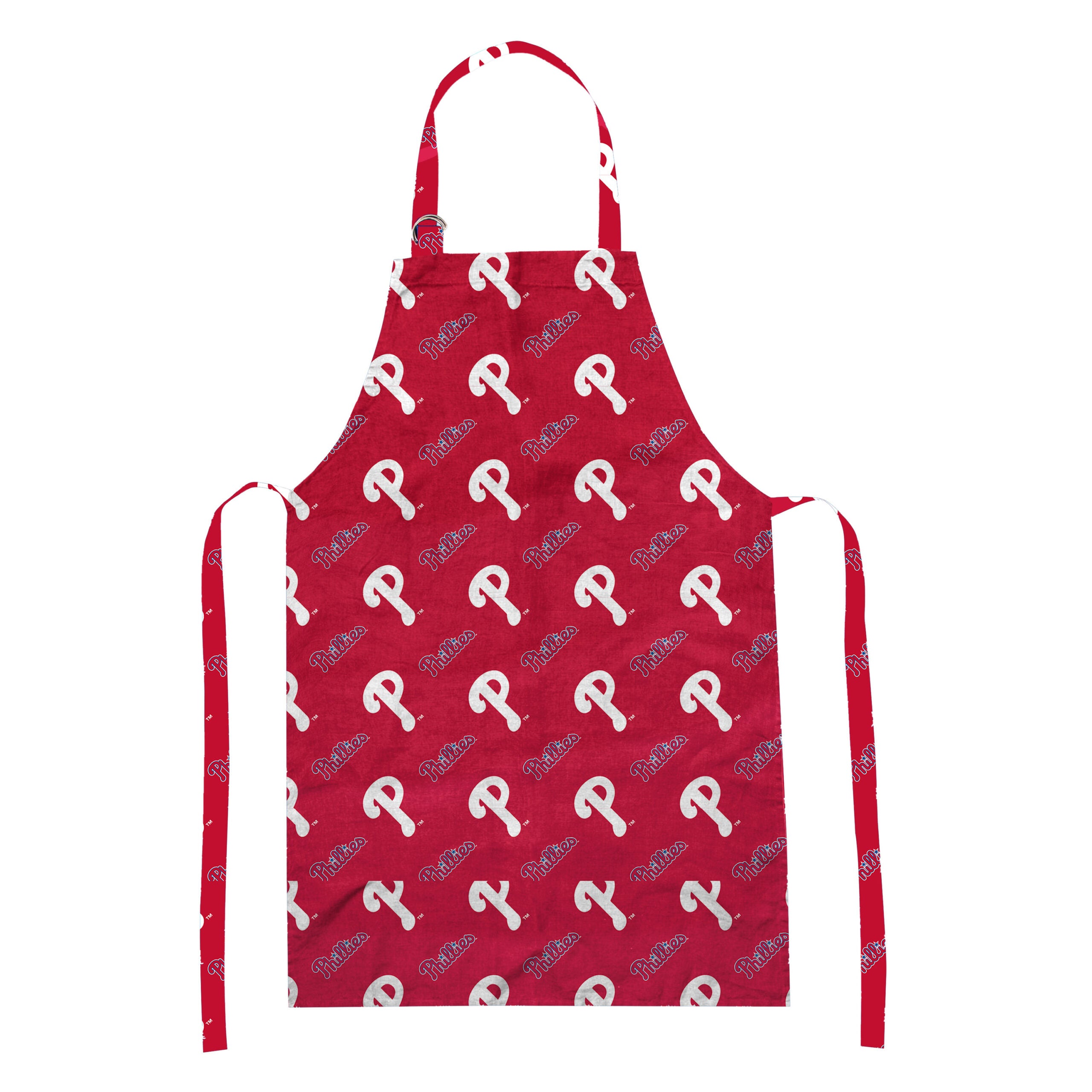 MLB Philadelphia Phillies 3 Piece Set - Apron Oven Mitt and Hat 28 x 31 7 x 12 12 x 10 Inches