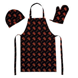 MLB San Francisco Giants 3 Piece Set - Apron Oven Mitt and Hat 28 x 31 7 x 12 12 x 10 Inches