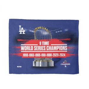 Los Angeles Dodgers 2024 MLB World Series Multi Champs Keepsake Rally Towel 15X18 Inches