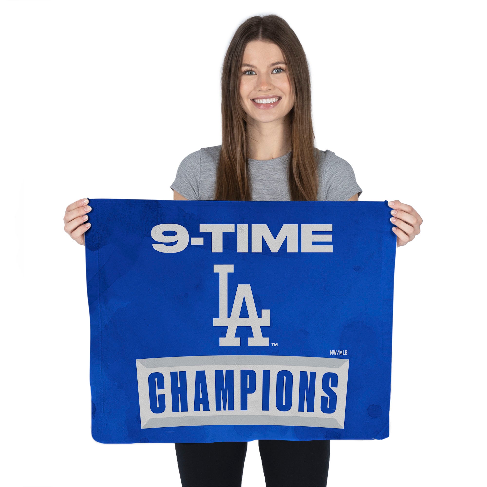 Los Angeles Dodgers 2025 MLB World Series Multi Champ Blitz Rally Towel 15 x 18 inches