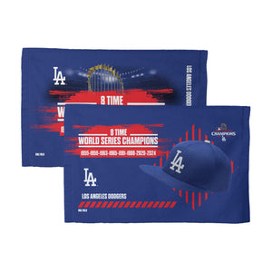 Los Angeles Dodgers 2024 MLB World Series Multi Champs Keepsake Fan Towel 2 Pack 16×25 Inches