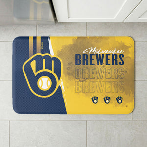 MLB Milwaukee Brewers Painterly Floor Mat 18×30 inches