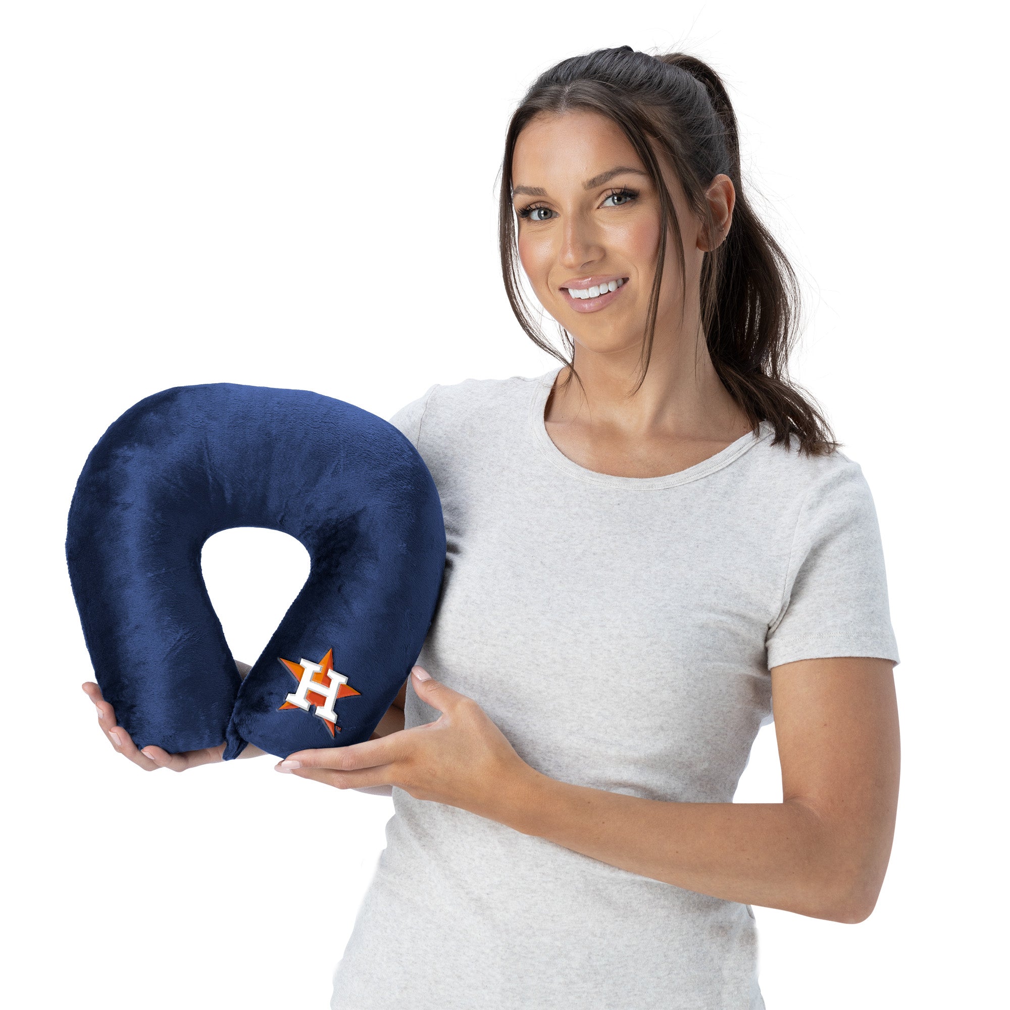 Houston Astros MLB Navy Neck Pillow