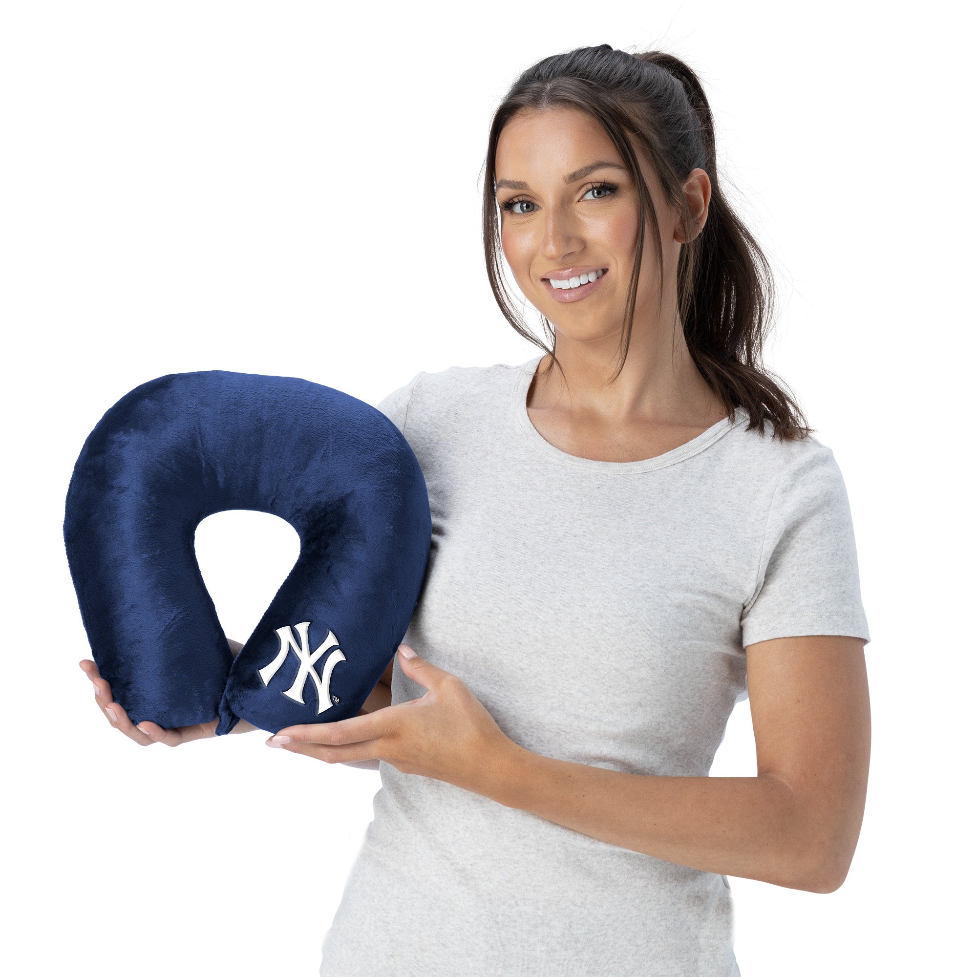 New York Yankees MLB Navy Neck Pillow