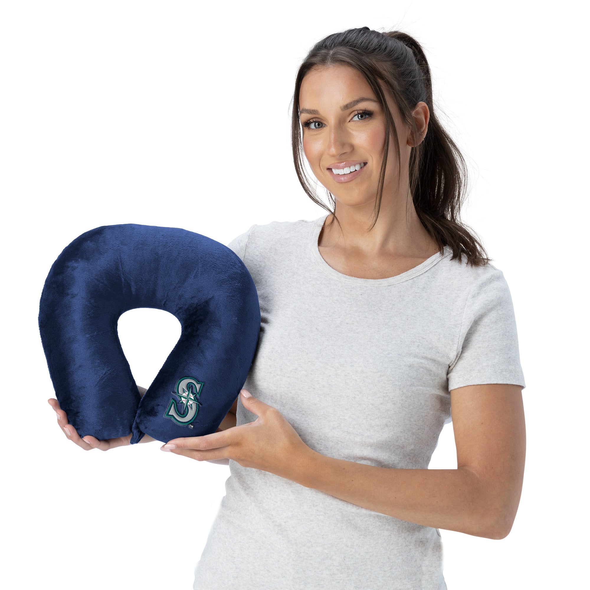 Seattle Mariners MLB Navy Neck Pillow
