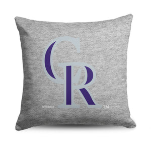 Colorado Rockies MLB Primary Sweatshirt Pillow 16 Inches