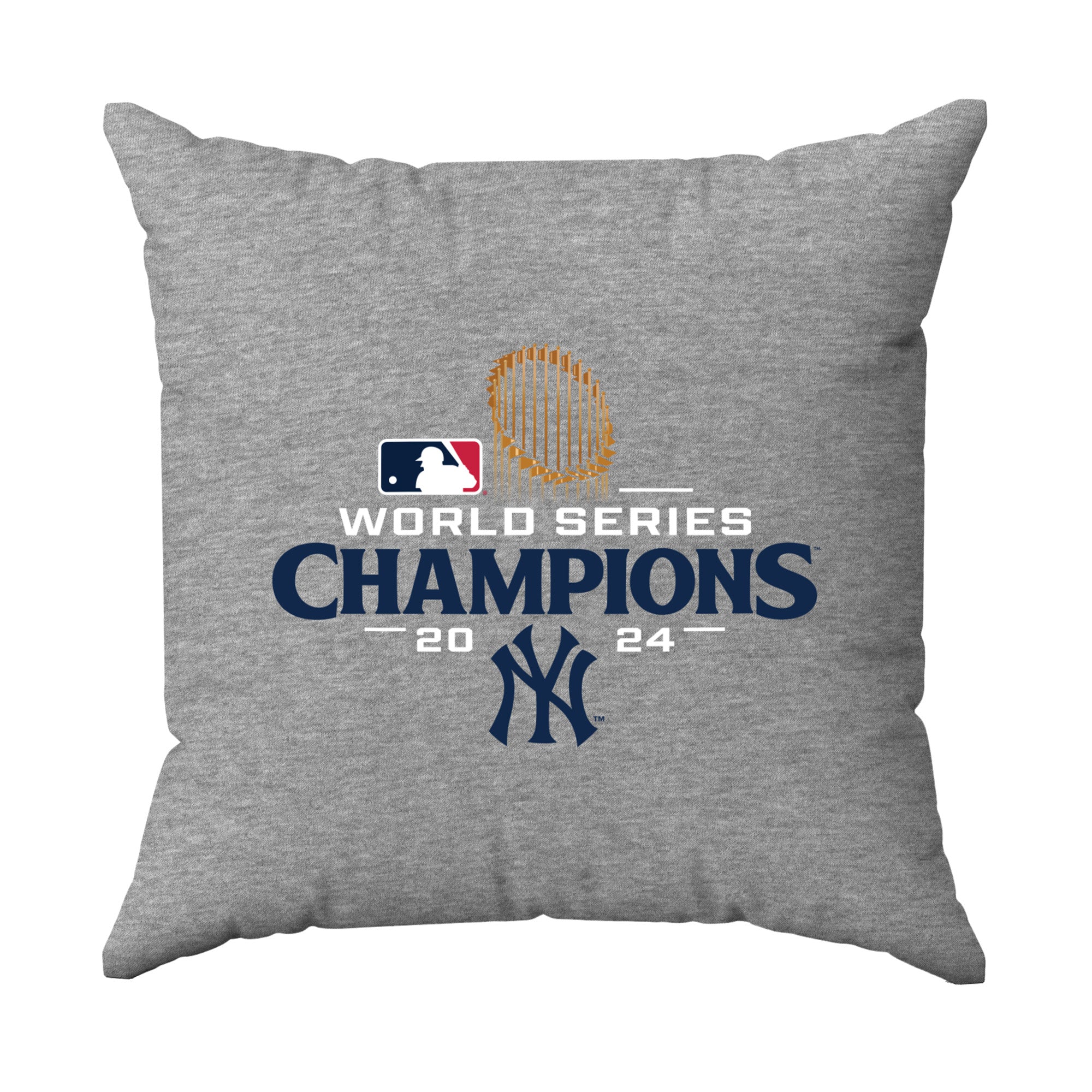 New York Yankees 2024 MLB World Series Champs Sweatshirt Throw Pillow 16X16 Inches