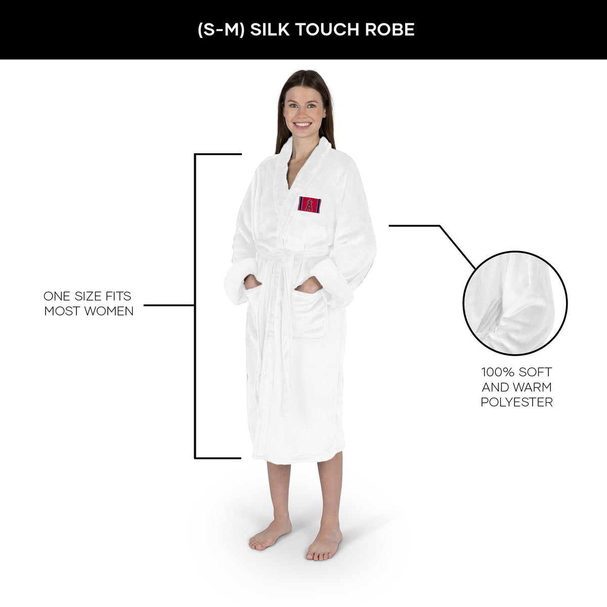 Robe Tag Los Angeles Angels MLB Tag Silk Touch Robe Small/Medium