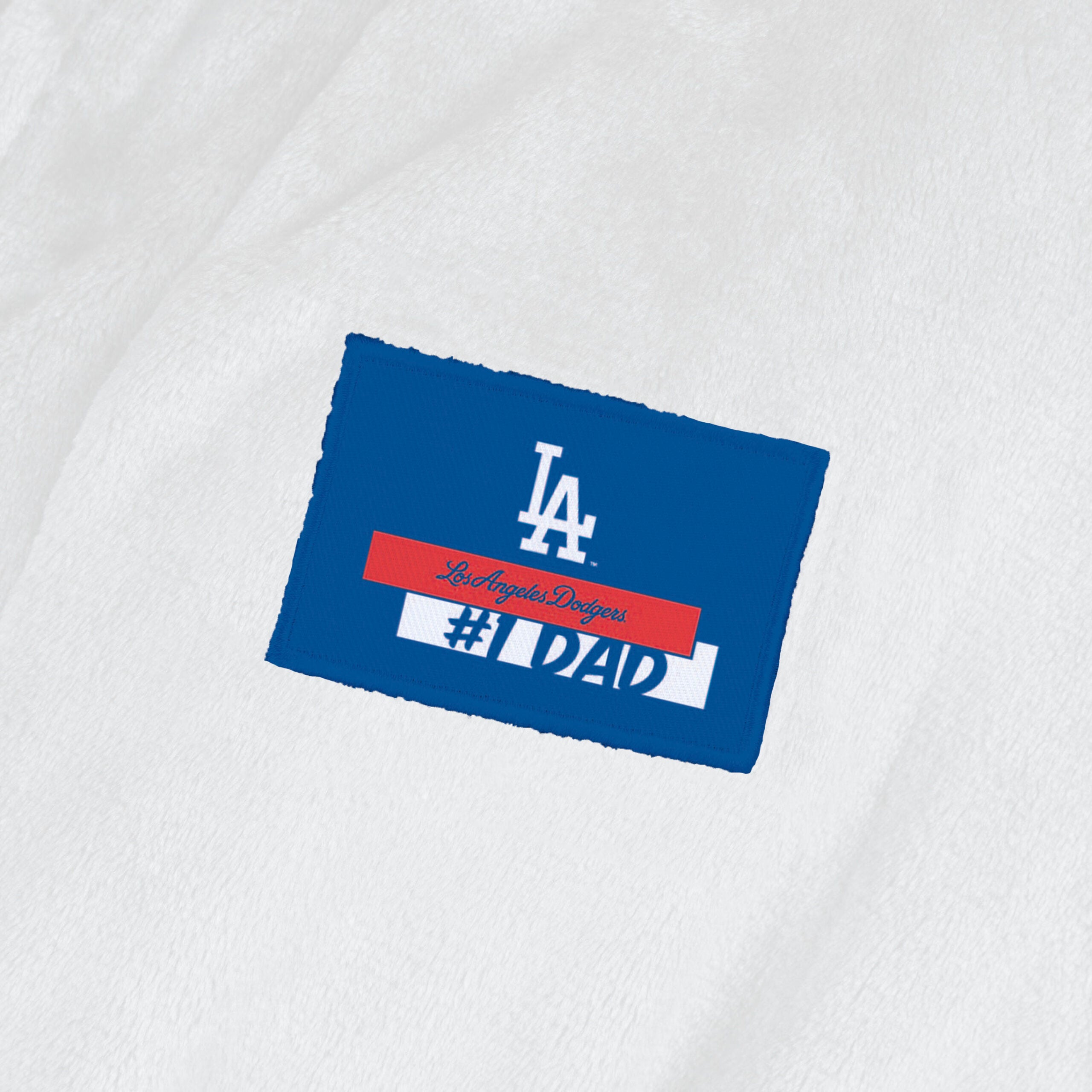 Dodgers Robe Los Angeles Dodgers #1 Dad Silk Touch Robe S/M White