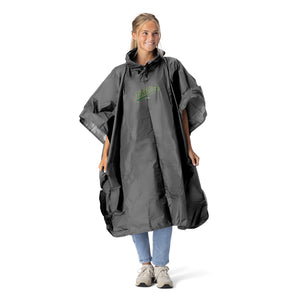 MLB Oakland Athletics Charcoal Deluxe Pullover Poncho with Mesh Bag