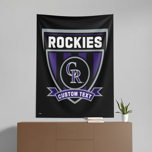 MLB Colorado Rockies Allegiance Personalized Wall Hanging 50x60 Inches