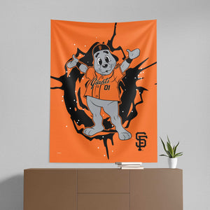 MLB San Francisco Giants Mascot Wall Hanging 50x60 Inches