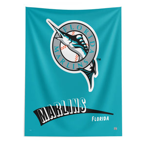 MLB Miami Marlins Cooperstown Collection Throwback  Wall Hanging 50 x 60 Inches