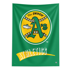MLB Oakland Athletics Cooperstown Collection Throwback  Wall Hanging 50 x 60 Inches