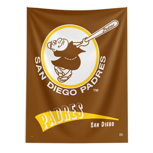 MLB San Diego Padres Cooperstown Collection Throwback  Wall Hanging 50 x 60 Inches