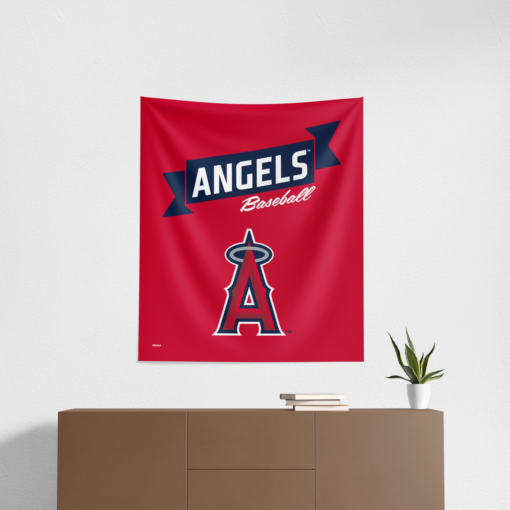 MLB Los Angeles Angels Premium Wall Hanging 34 x 40 Inches