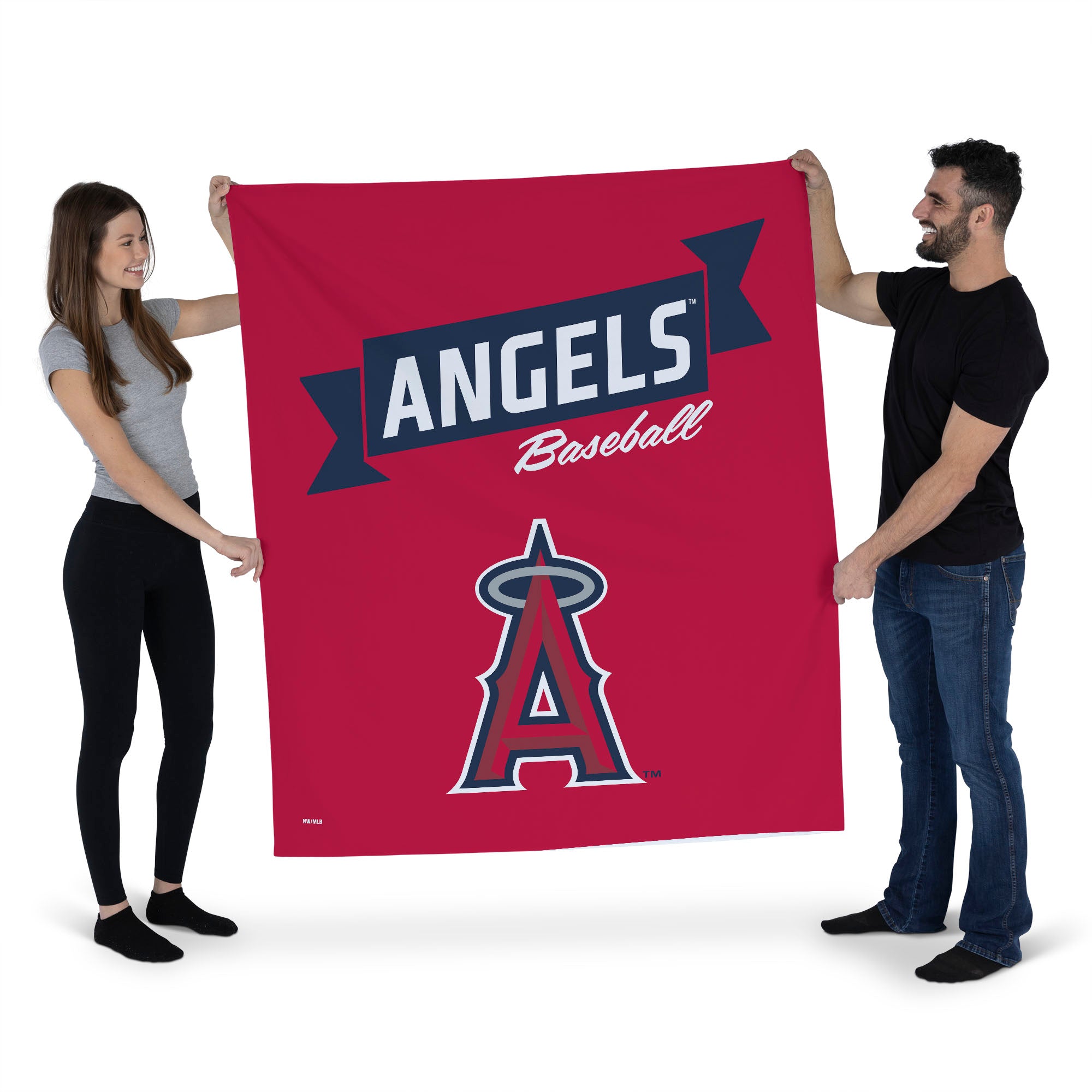 MLB Los Angeles Angels Premium Wall Hanging 34 x 40 Inches