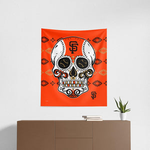 MLB San Francisco Giants Candy Skull Wall Hanging 34x40 Inches