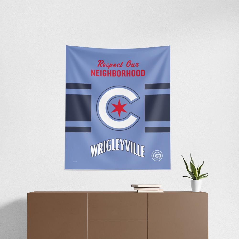 MLB Chicago Cubs City Connect Wall Hanging 34x40 Inches