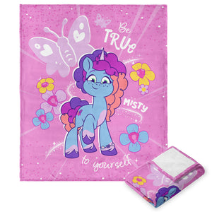Hasbro My Little Pony True Misty Silk Touch Throw Blanket 50x60 Inches