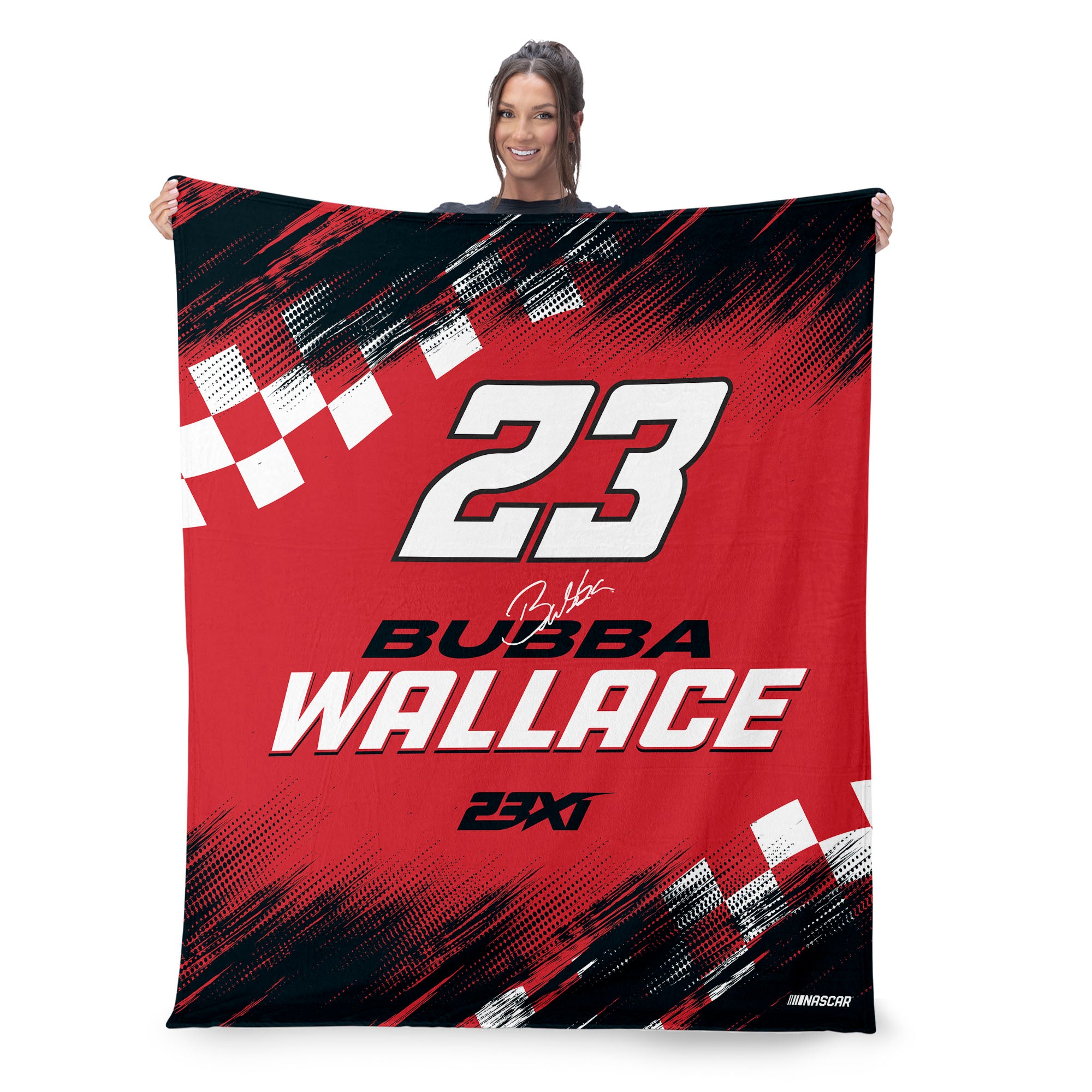 NASCAR Bubba Wallace Simple Speed Silk Touch Throw Blanket 50x60 inches