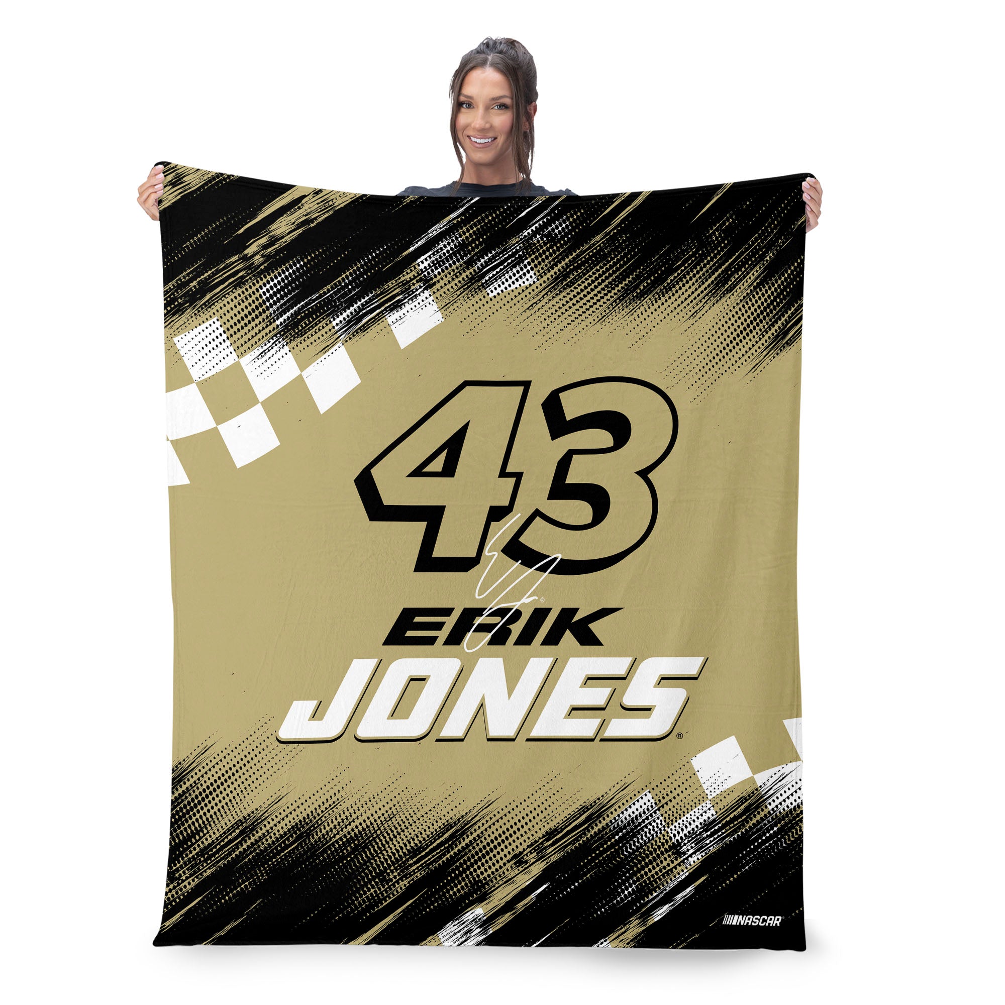 NASCAR Erik Jones Simple Speed Silk Touch Throw Blanket 50x60 inches