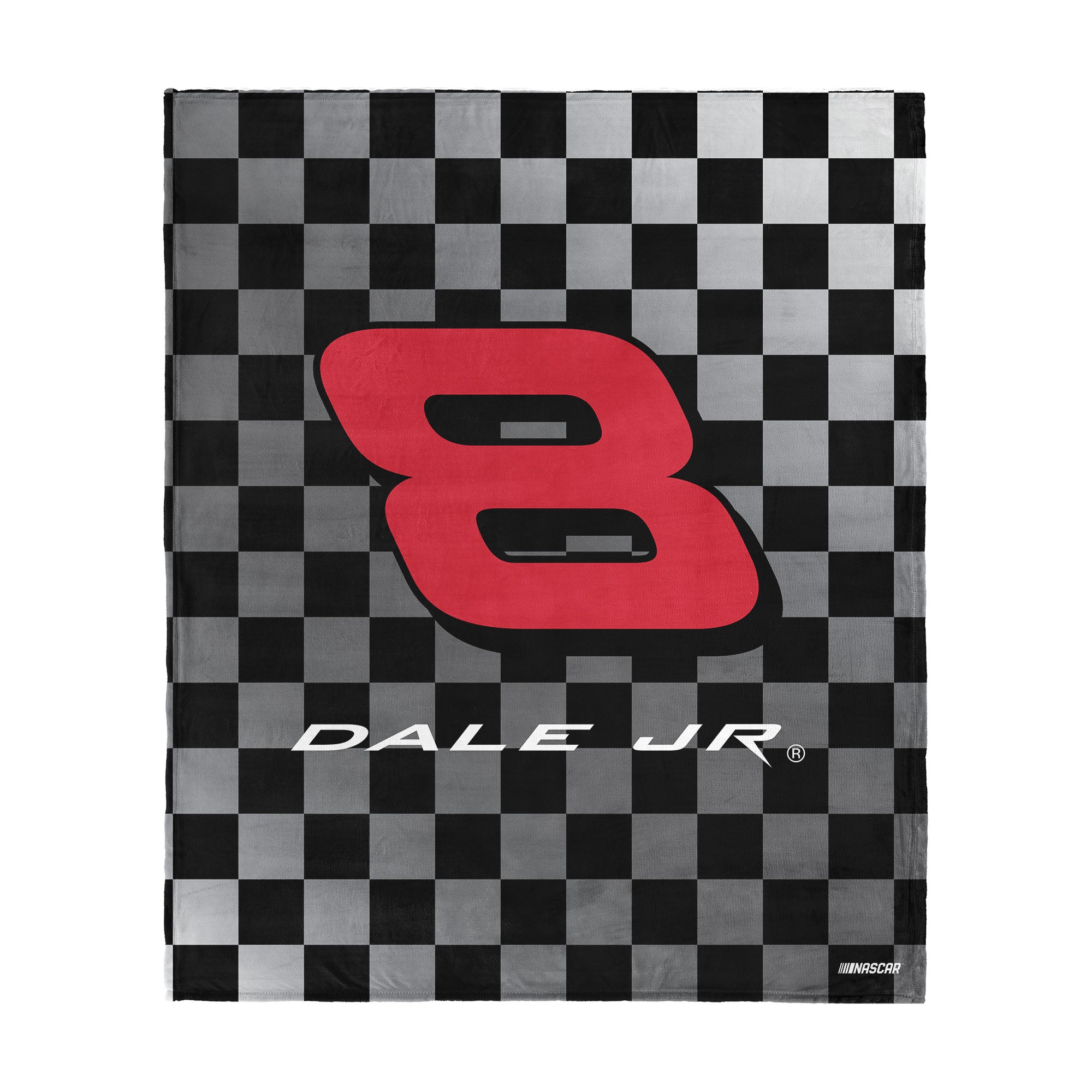 NASCAR Dale Earnhardt Jr Graded Checks Silk Touch Throw Blanket 50x60 inches