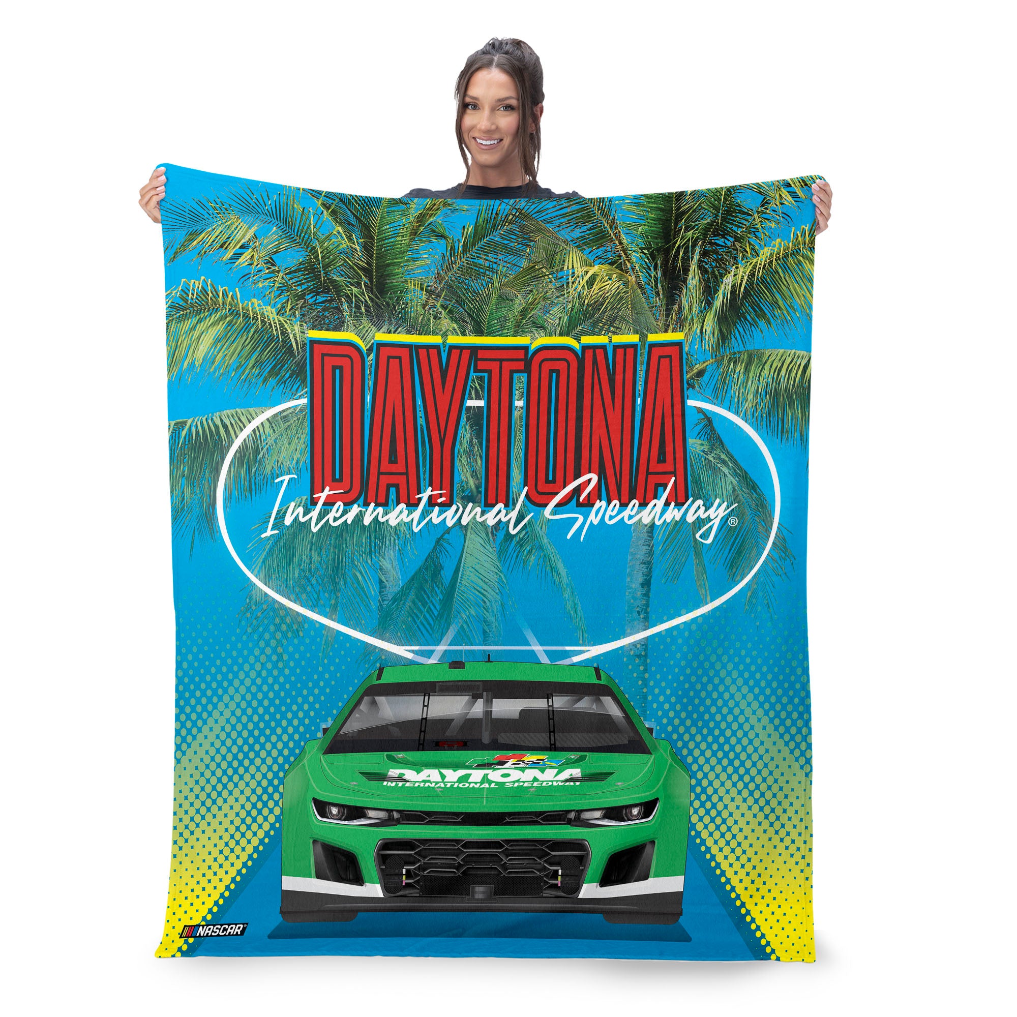 Nascar Daytona Track Feature Silk Touch Throw Blanket 50x60 inches