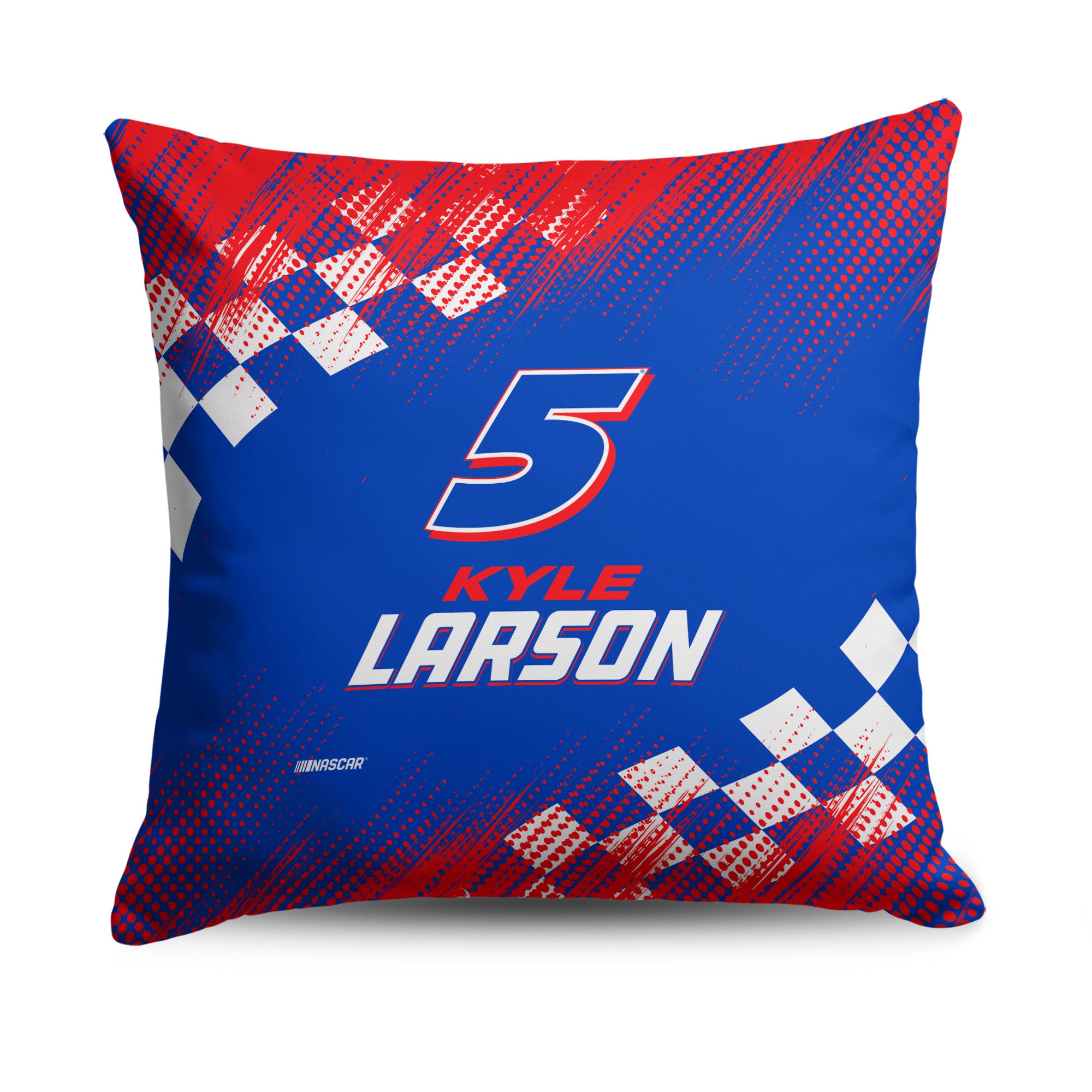 NASCAR Kyle Larson Simple Speed Throw Pillow 18x18 inches