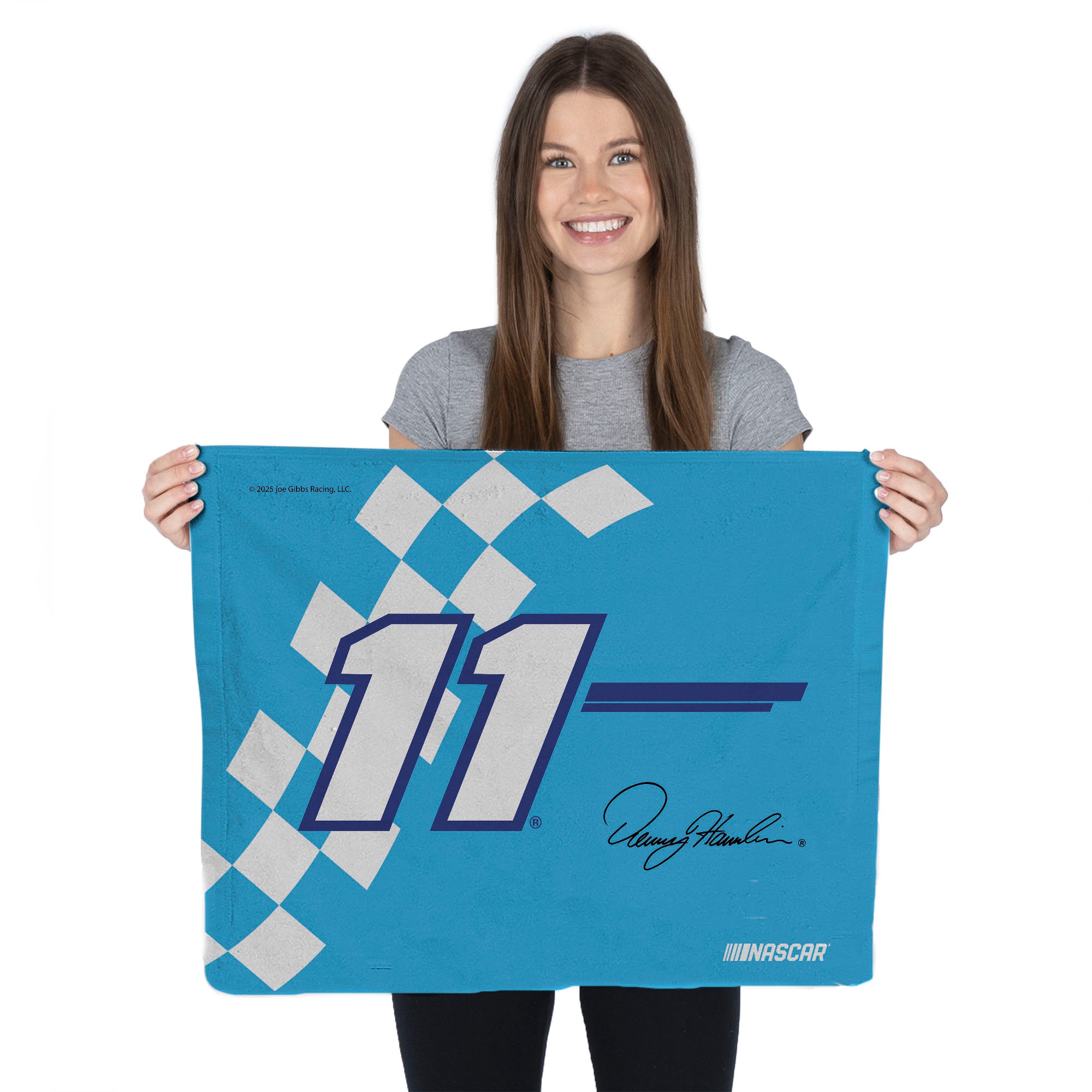 NASCAR Denny Hamlin Fast Track Rally Towel 15x18 inches