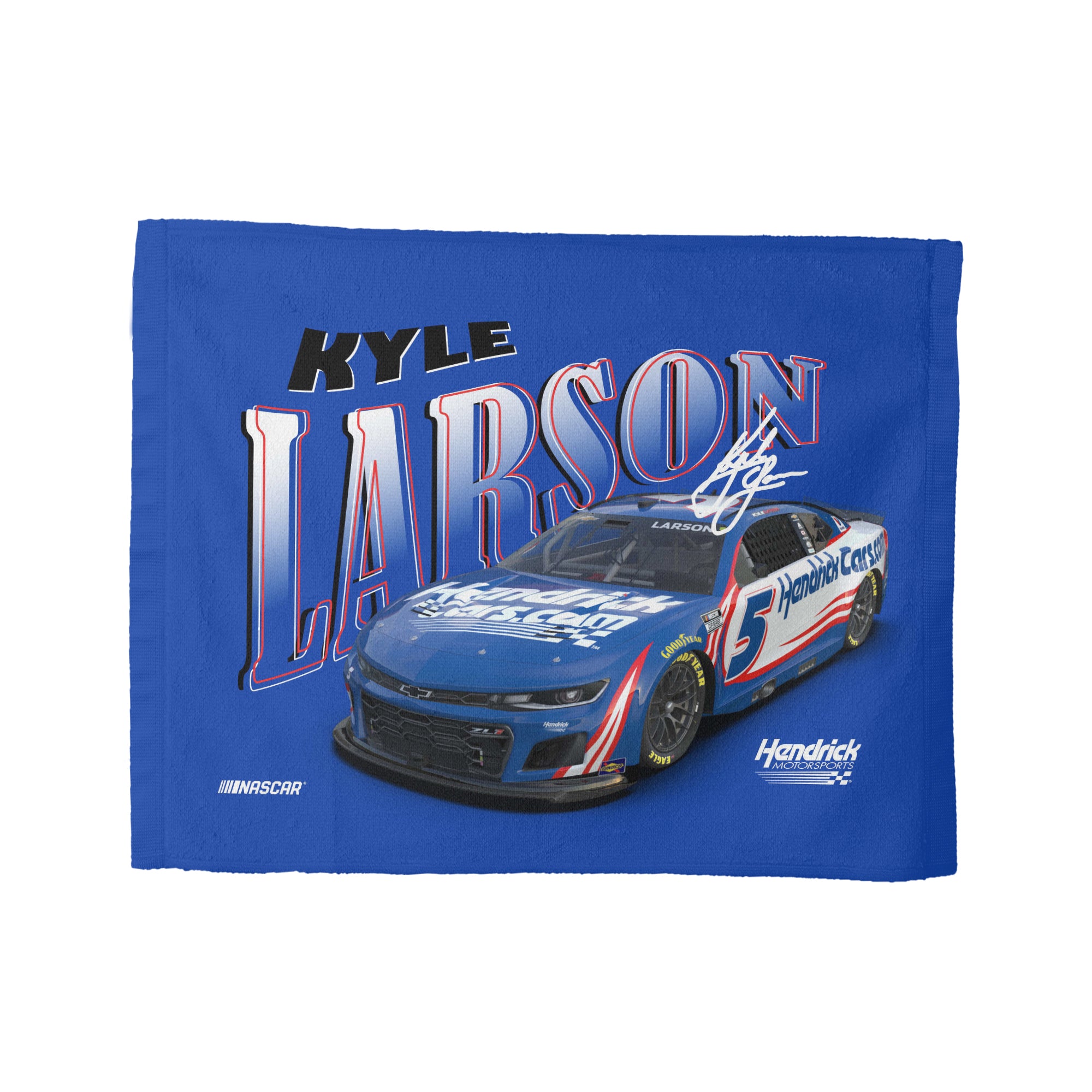 NASCAR Kyle Larson Whimsical Rally Towel 15x18 inches