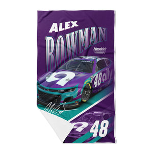 NASCAR Alex Bowman Reflection Waffle Weave Beach Towel 35x60 inches