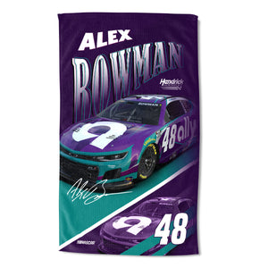 NASCAR Alex Bowman Reflection Sand Free Beach Towel 35x60 inches