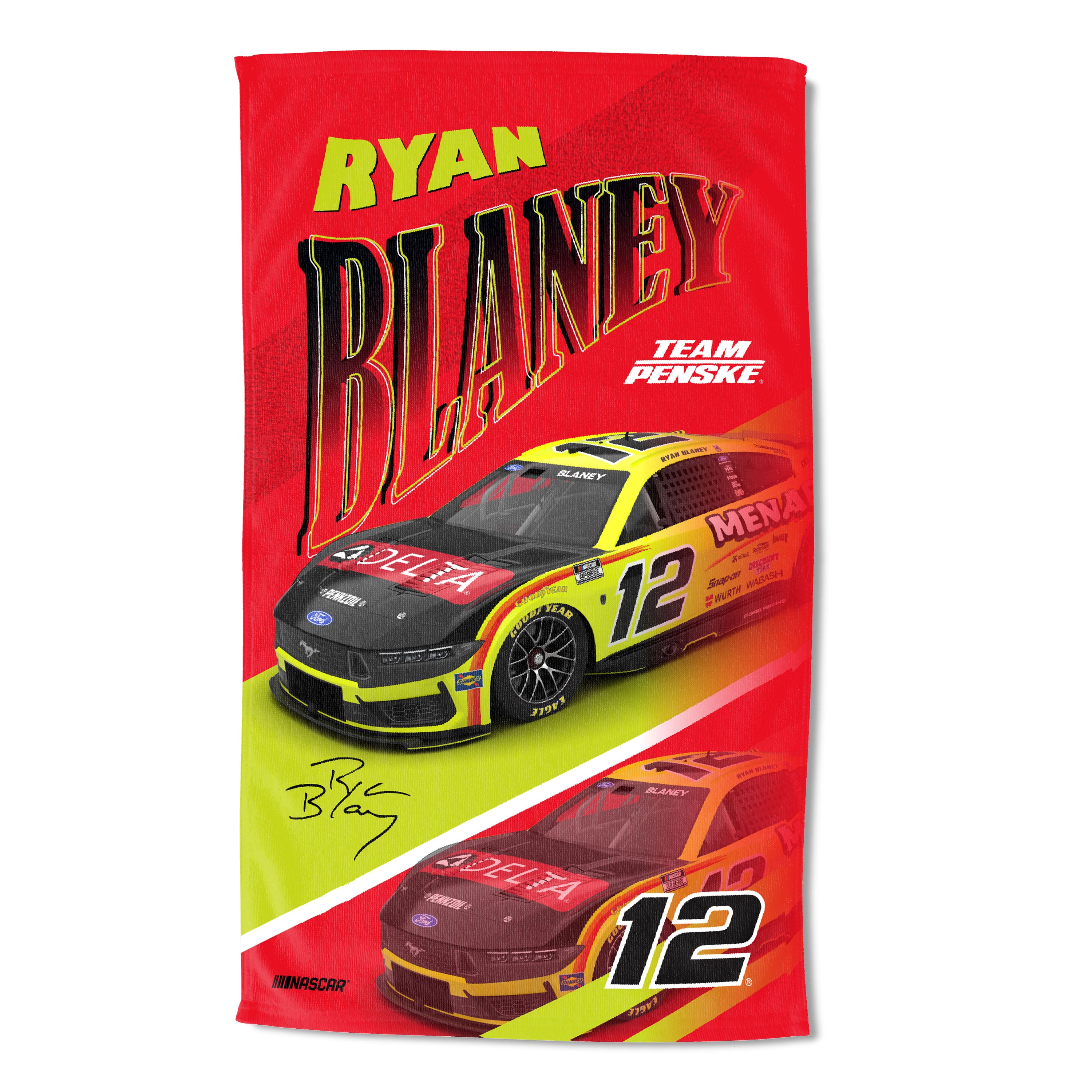 NASCAR Ryan Blaney Reflection Sand Free Beach Towel 35×60 inches