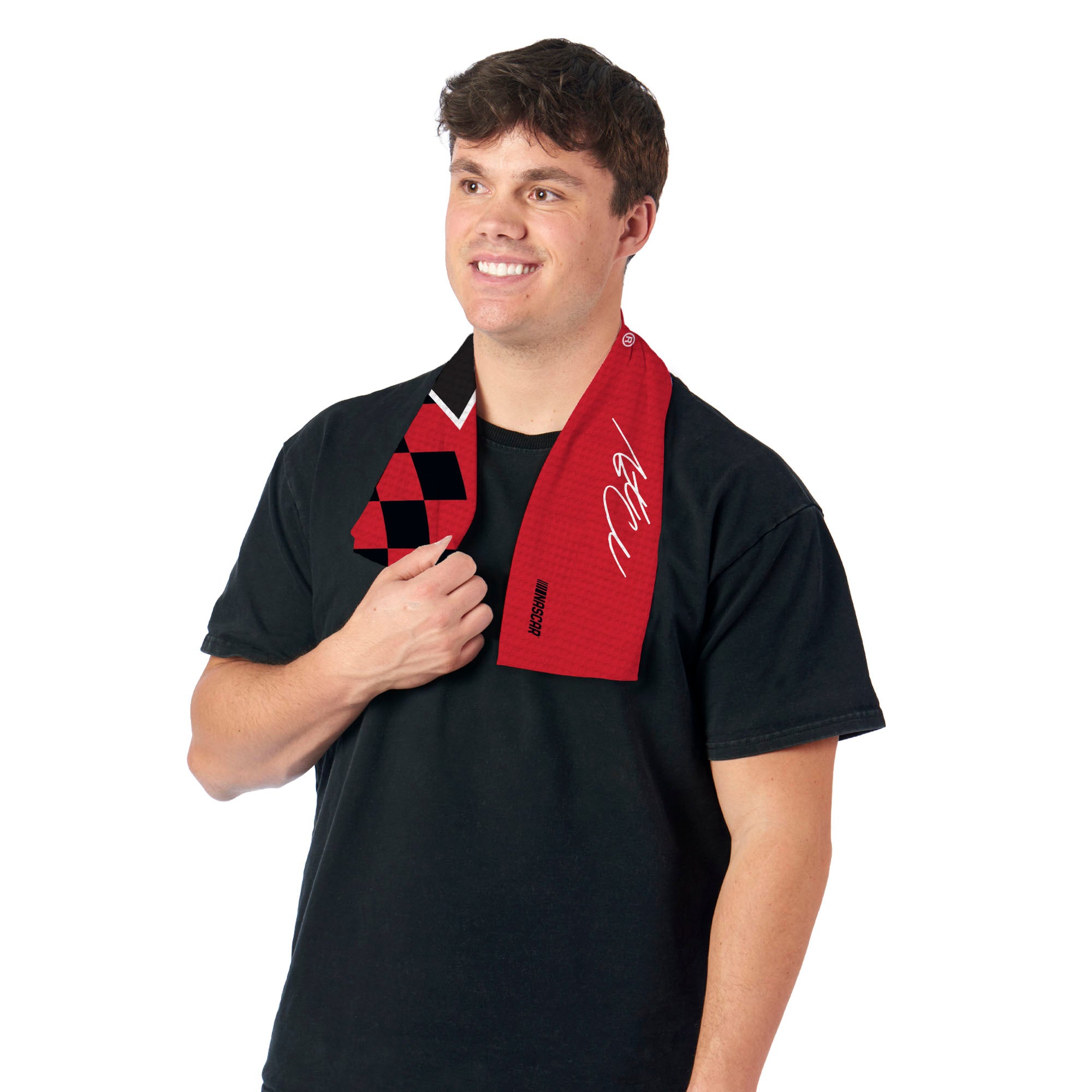 NASCAR Austin Dillon Fast Track Black Cooling Towel 12x31.5 inches