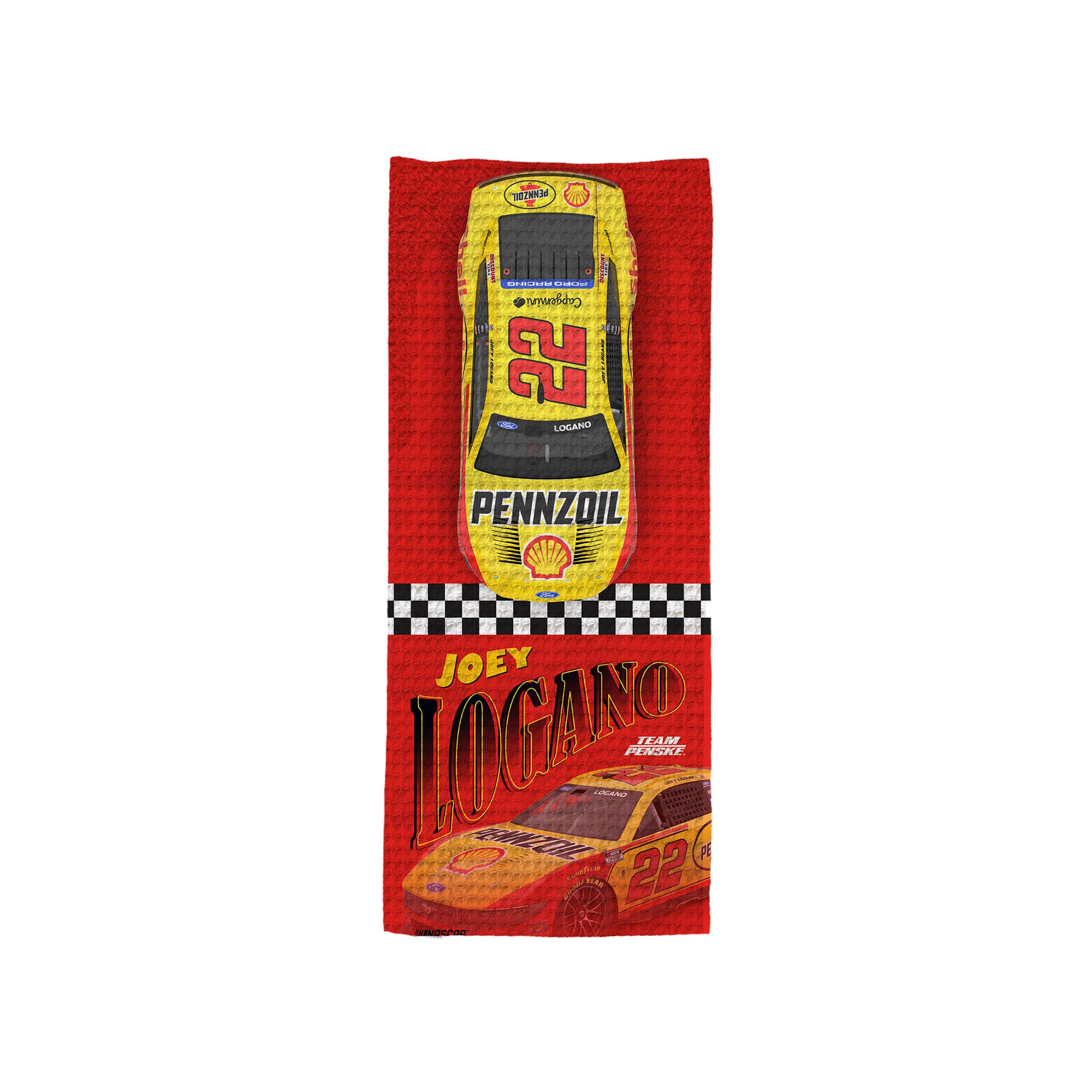 NASCAR Joey Logano Racing Ghost Cooling Towel 12 x 31.5