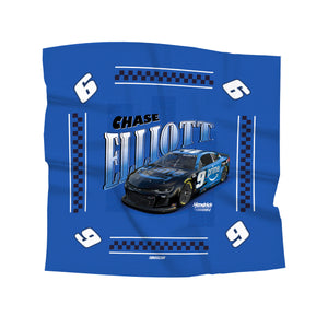 NASCAR Chase Elliott Prime Whimsical Checks Bandana 21x21 inches