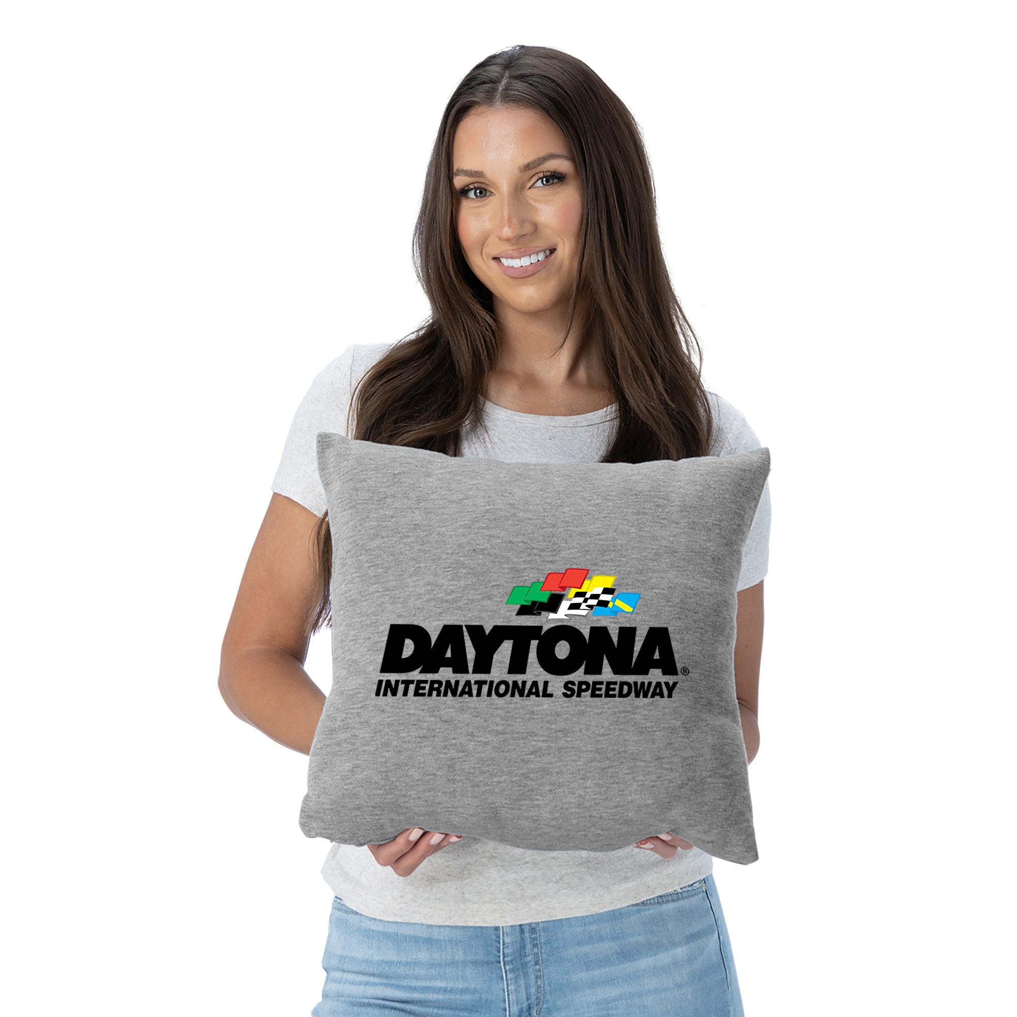 NASCAR Daytona Logo Sweatshirt Pillow 16x16 inches