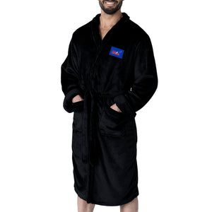NASCAR Kyle Larson Stacked Signature Black Silk Touch Robe Large/XLarge