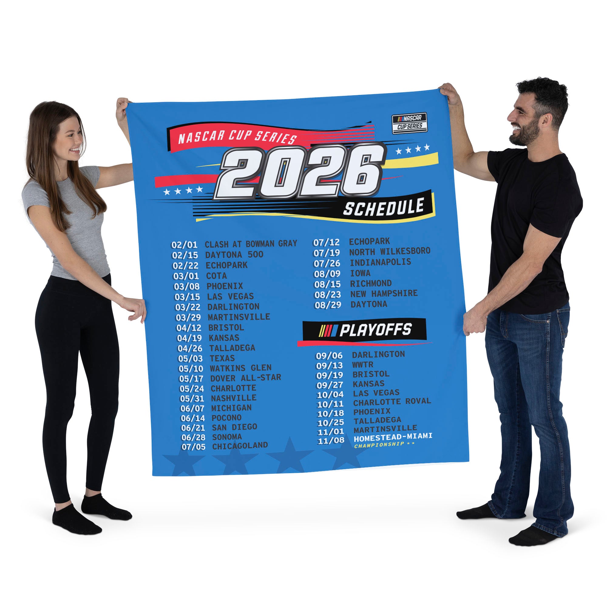 NASCAR Cup Series Wall Hanging 50x60 inches