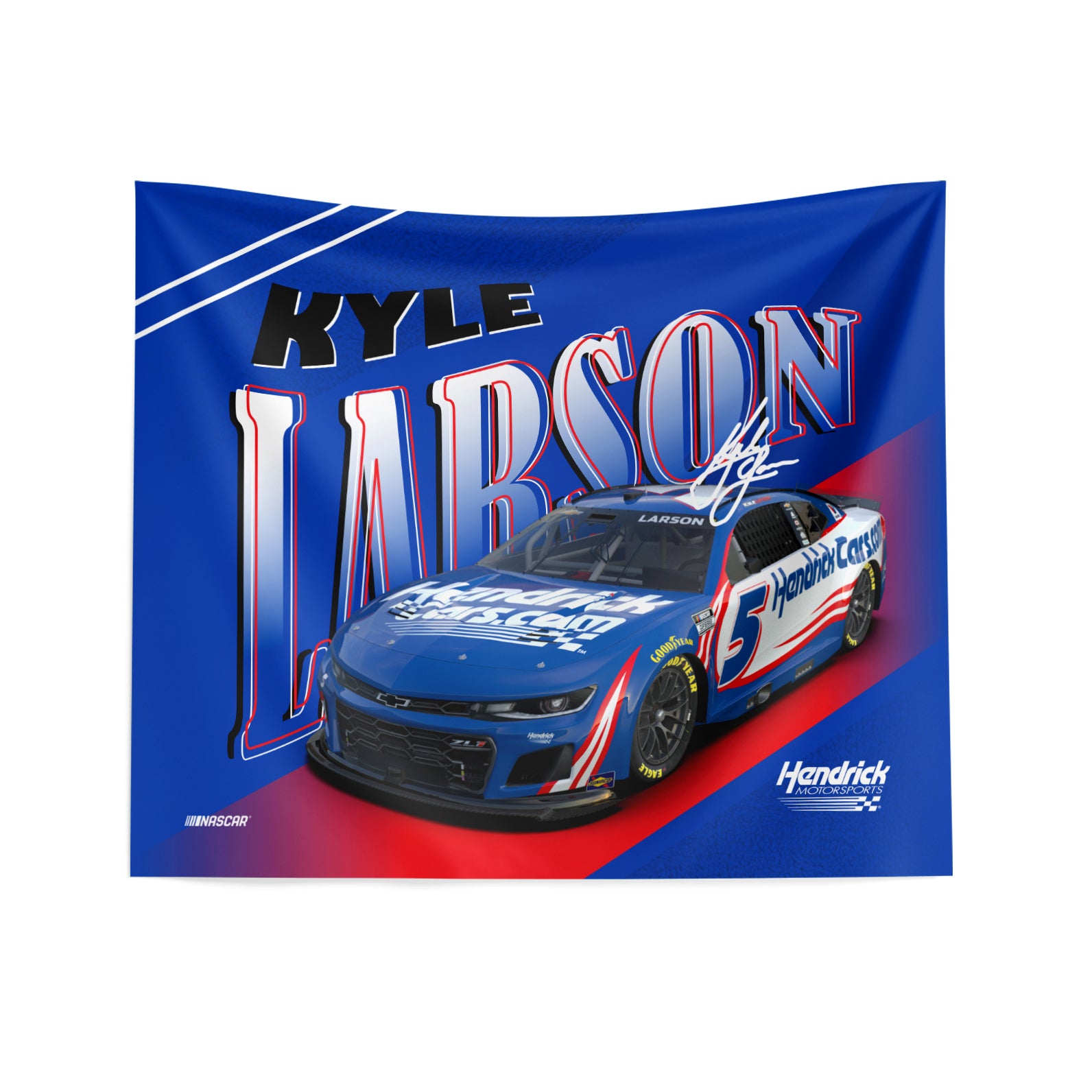 NASCAR Kyle Larson Comet Car Wall Hanging 34x40 inches