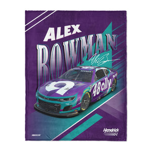 NASCAR Alex Bowman Comet Car Silk Touch Throw Blanket 46x60 inches