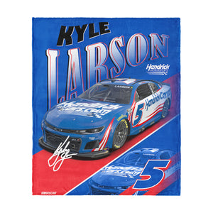NASCAR  Kyle Larson Reflection Silk Touch Throw Blanket 46x60 inches