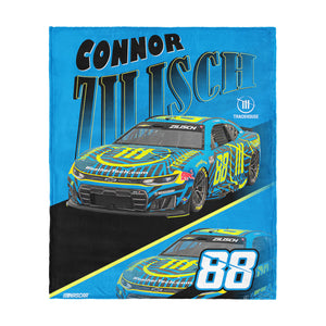 NASCAR Connor Zilisch Reflection Silk Touch Throw Blanket 46x60 inches