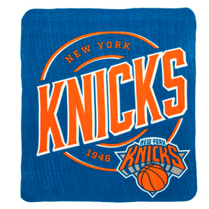 NBA New York Knicks Campaign Fleece Throw Blanket 50x60 Inches