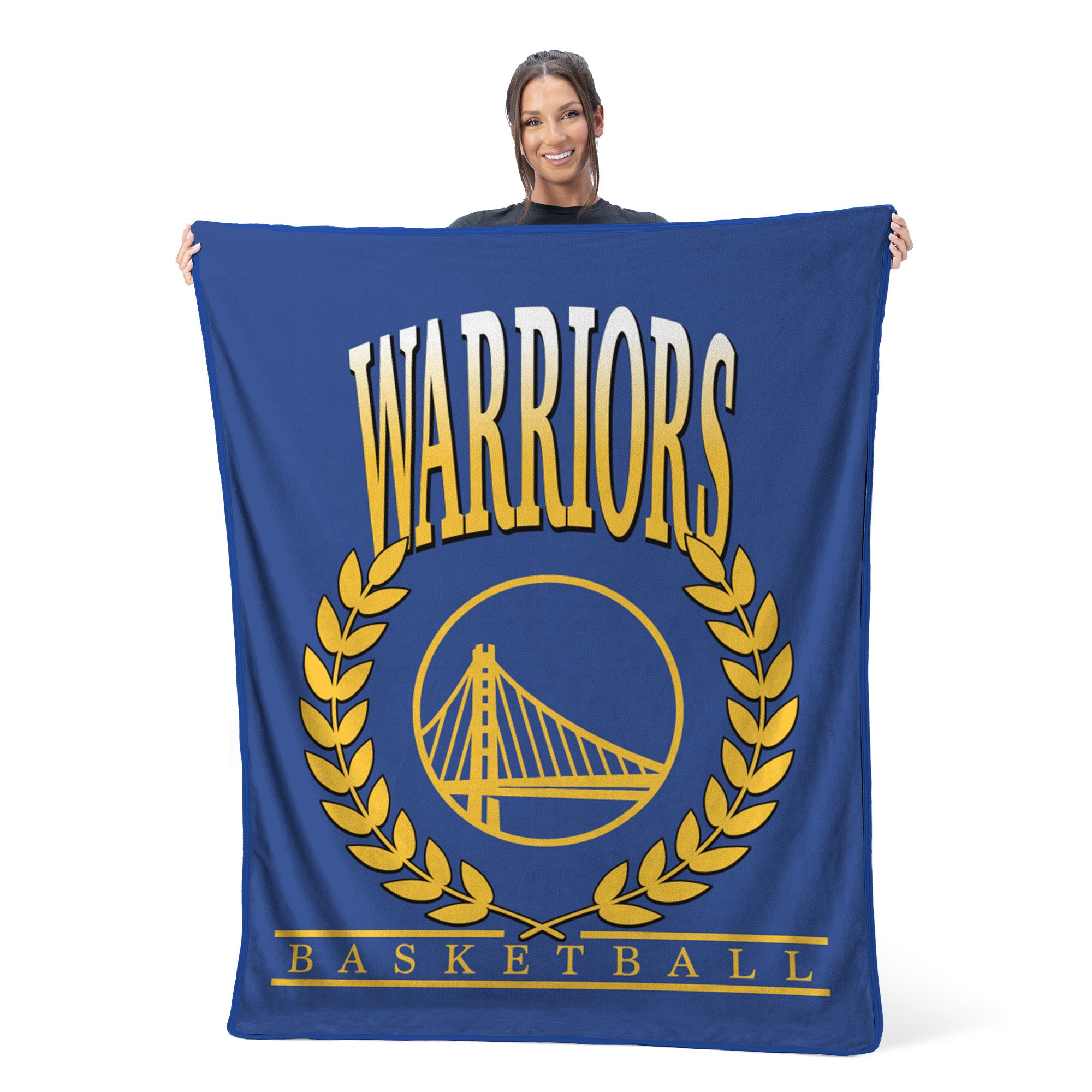 Golden State Warriors  NBA Plateau Silk Touch Throw Blanket 46X60 Inches