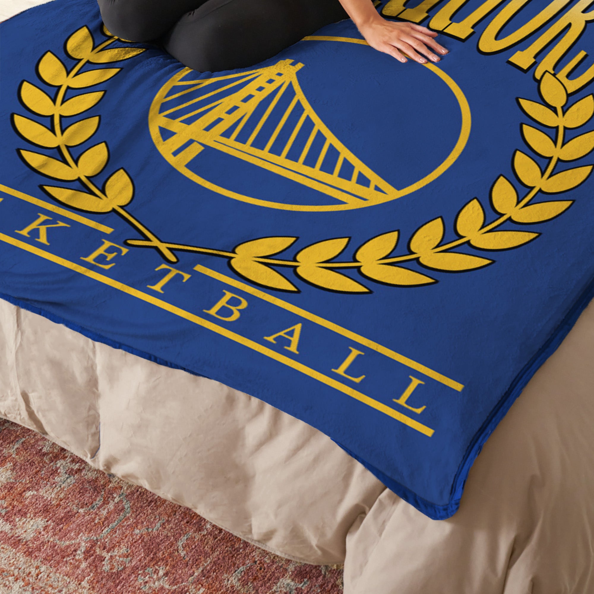 2 yard no sew blanket, deals Golden State Warriors