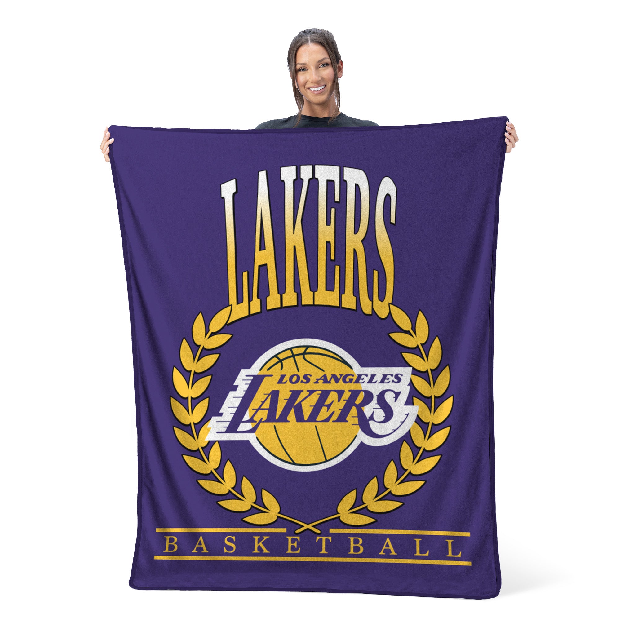 Los Angeles Lakers NBA Plateau Silk Touch Throw Blanket 46X60 Inches