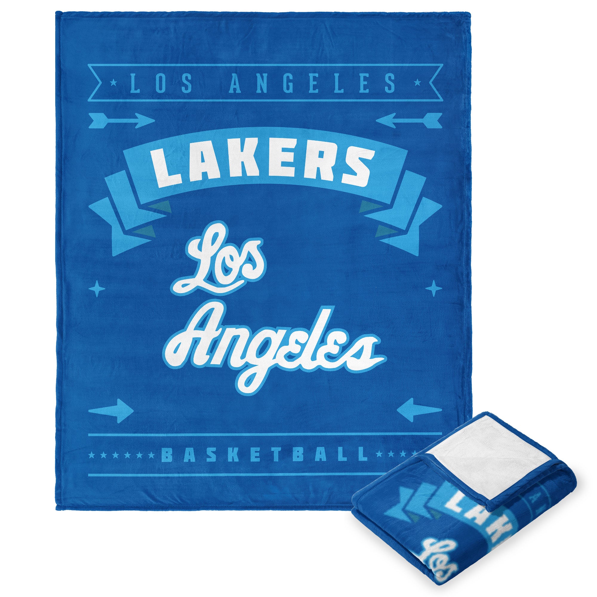 NBA Los Angeles Lakers Hardwood Classic Silk Touch Throw Blanket 50x60 Inches