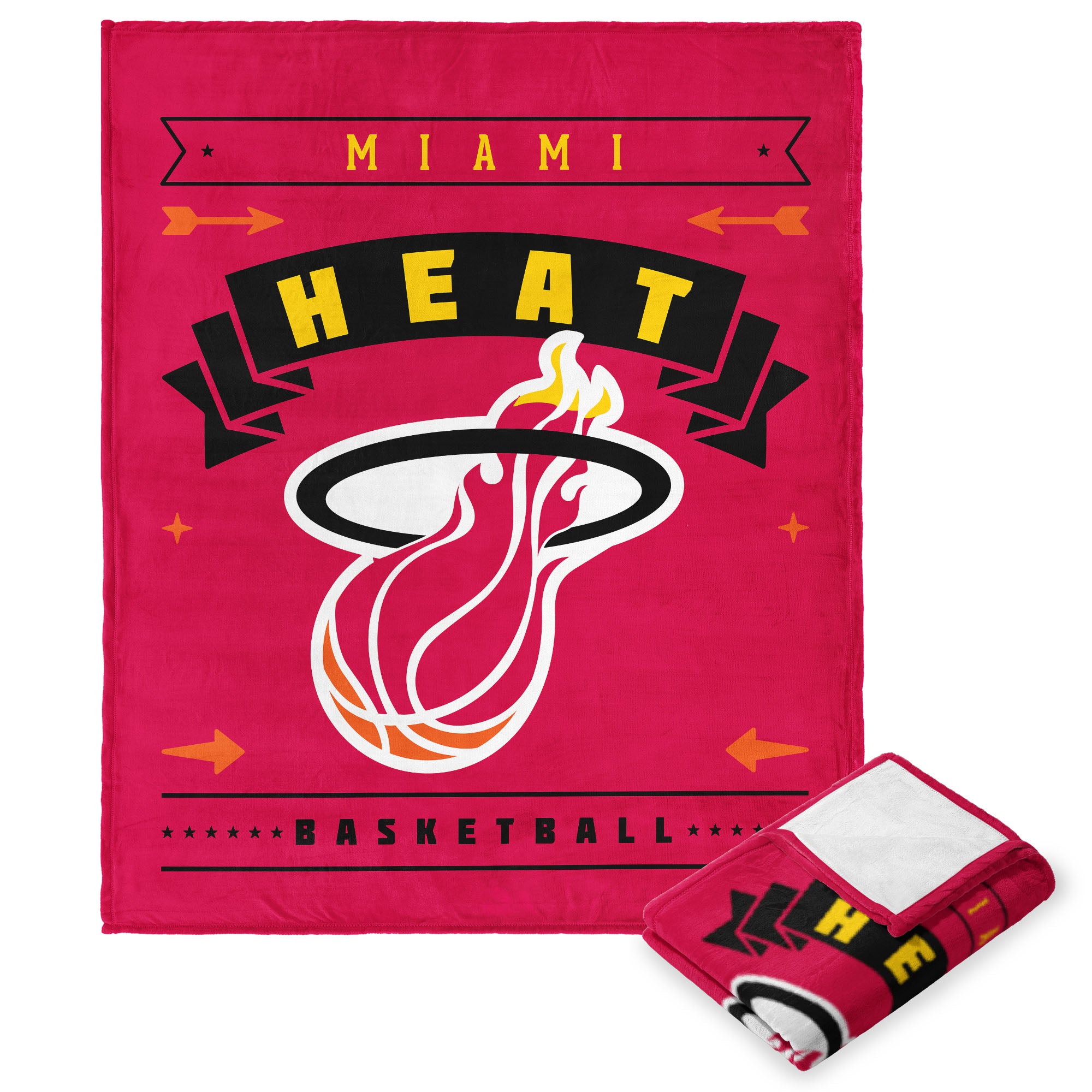 NBA Miami Heat Hardwood Classic Silk Touch Throw Blanket 50x60 Inches